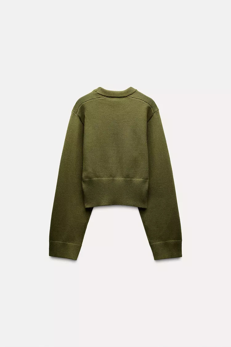 Flair - Premium Grüner Pullover