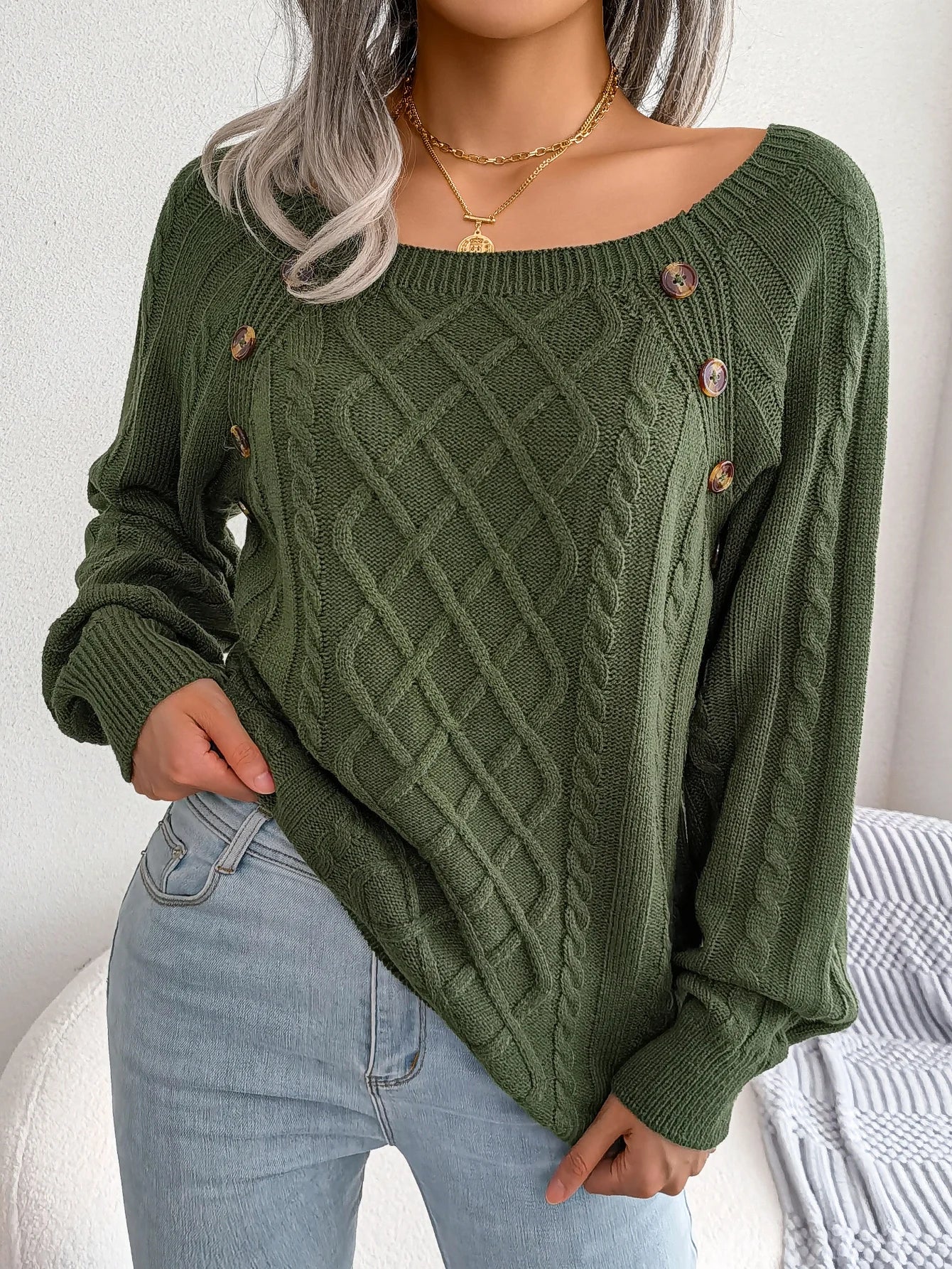 Flair - Pullover mit Diamantmuster