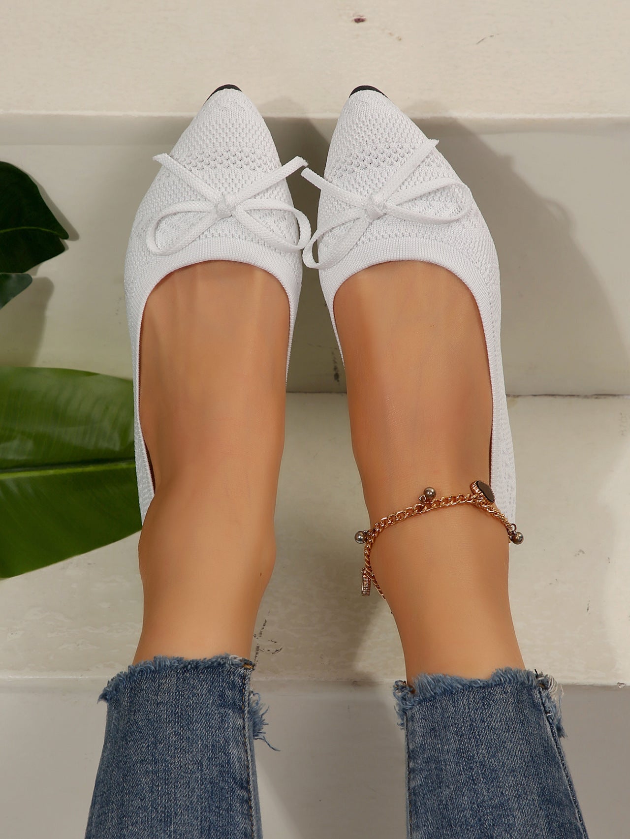 Flair - Spitz zulaufende Loafer aus Strick