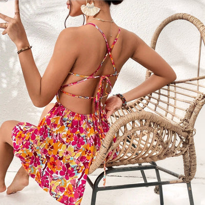 Flair - Summer Floral Print Dress