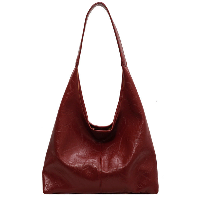Flair - Lässige Schultertasche aus weichem Leder