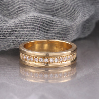 Flair - Einfacher Goldring im europäischen Stil
