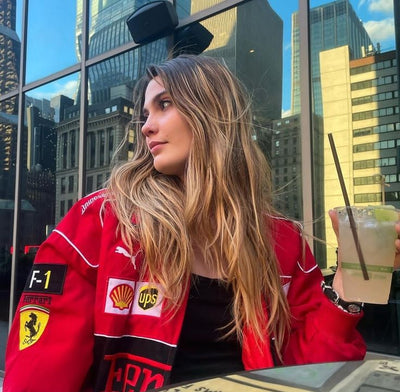 Flair - Vintage Rote Ferrari Jacke