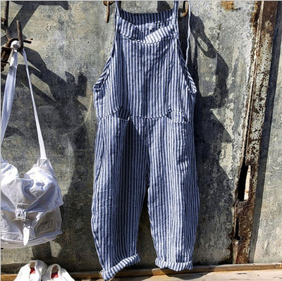 Flair - Gestreifter Jumpsuit mit Taschen