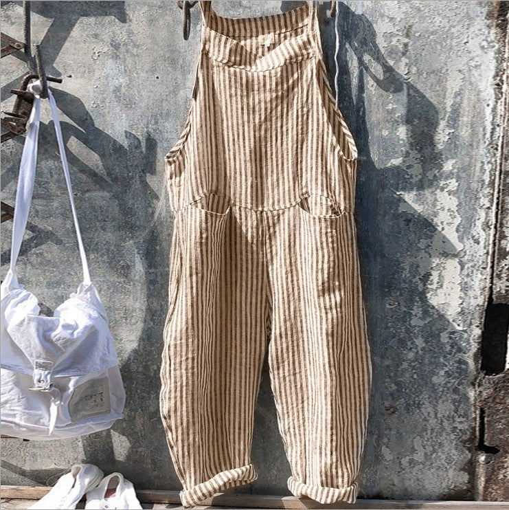 Flair - Gestreifter Jumpsuit mit Taschen