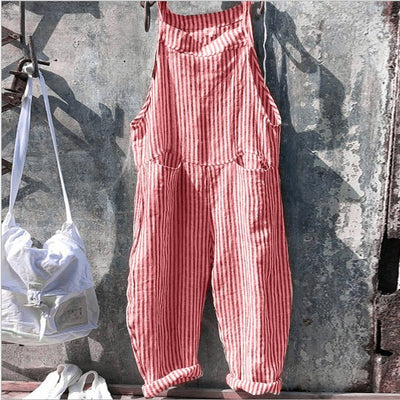 Flair - Gestreifter Jumpsuit mit Taschen