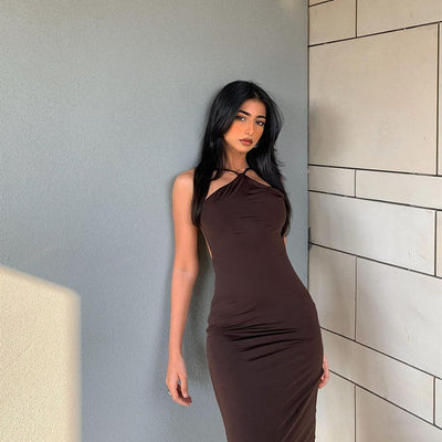 Flair - Langes Kleid mit Rollkragen