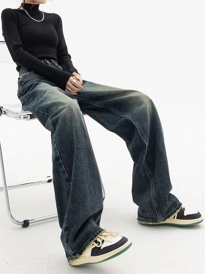 Flair - Dunkel Gewaschene Jeans | Vintage