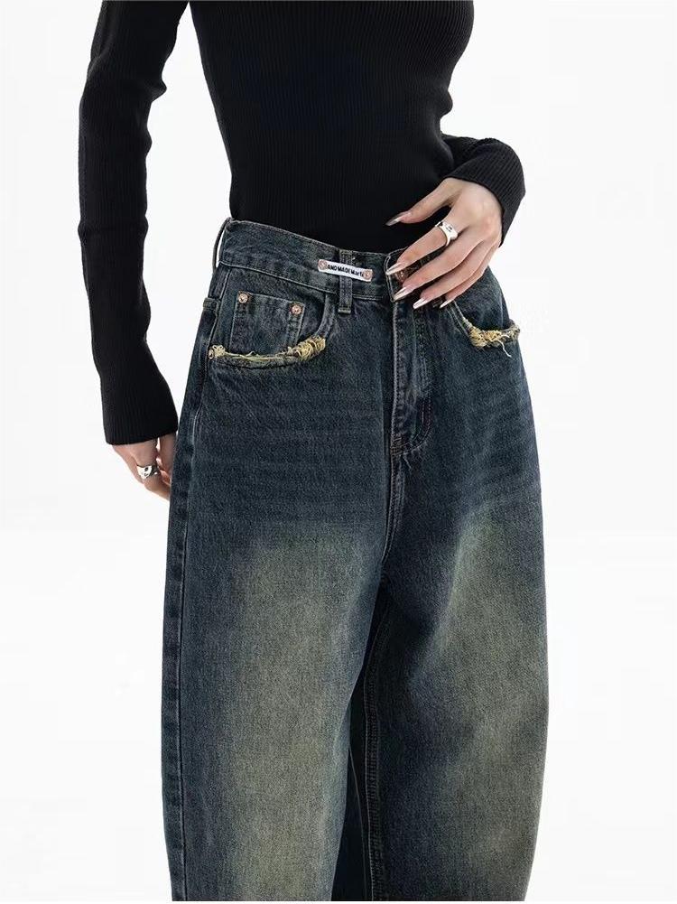 Flair - Dunkel Gewaschene Jeans | Vintage