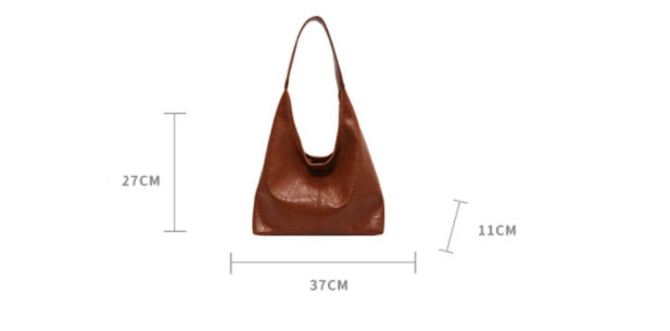 Flair - Lässige Schultertasche aus weichem Leder