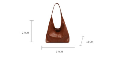 Flair - Lässige Schultertasche aus weichem Leder
