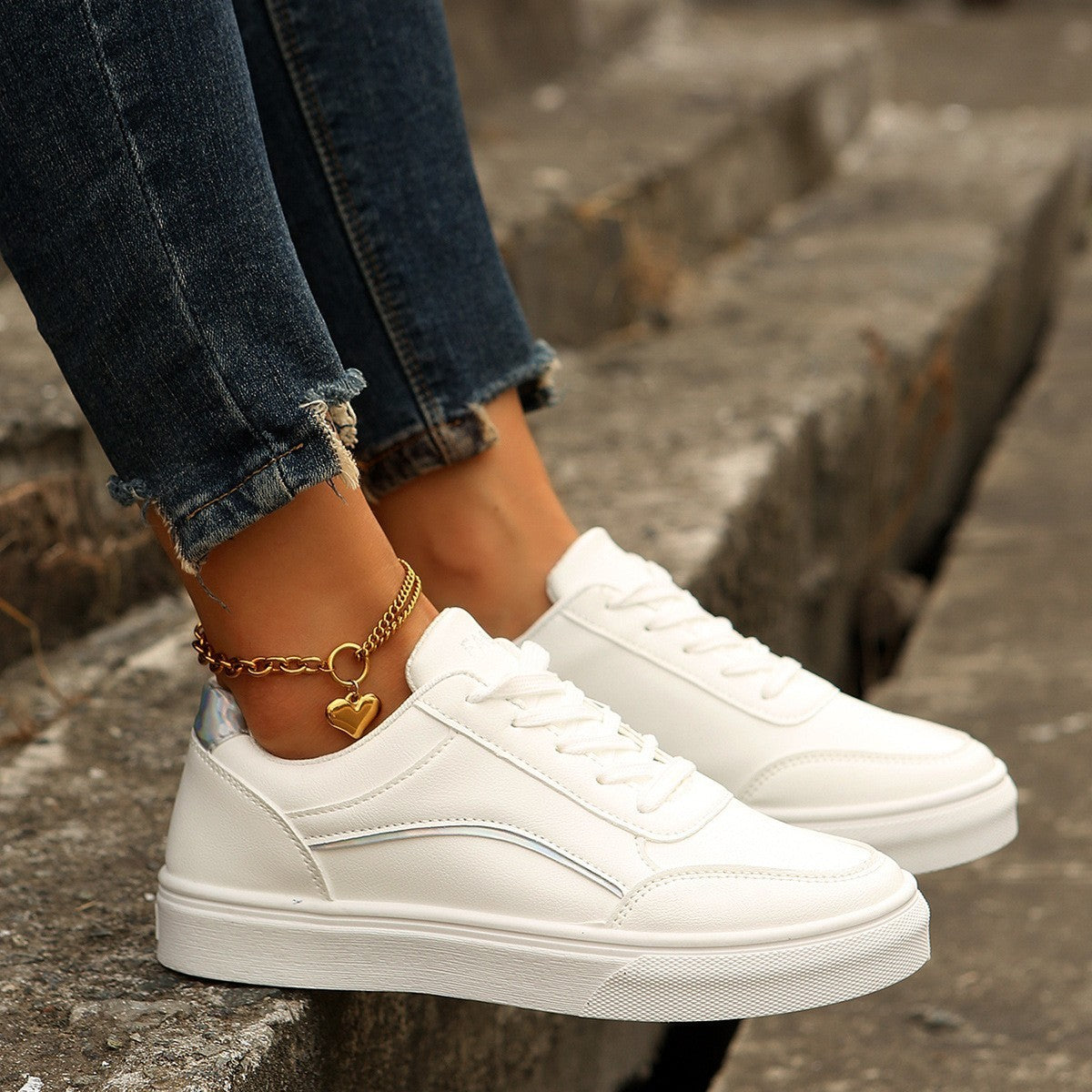 Flair - Weiße Freizeitschuhe