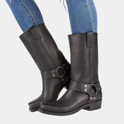 Flair - Damen Lange Vintage Cowboystiefel | Herbst