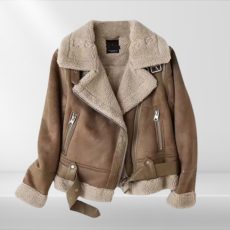 Flair - Damen Sherpa Bomberjacke | Fleece