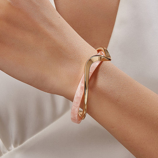 Flair - Weißer Muschelteller Armband