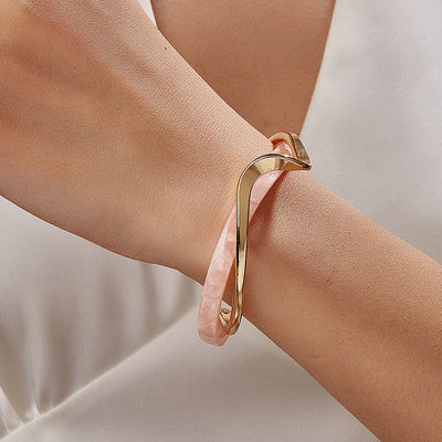 Flair - Weißer Muschelteller Armband