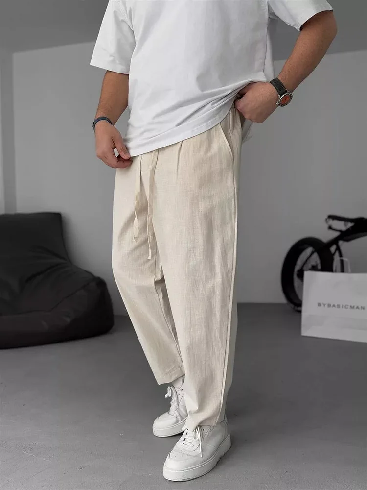 Flair – Gerade geschnittene Leinenhose