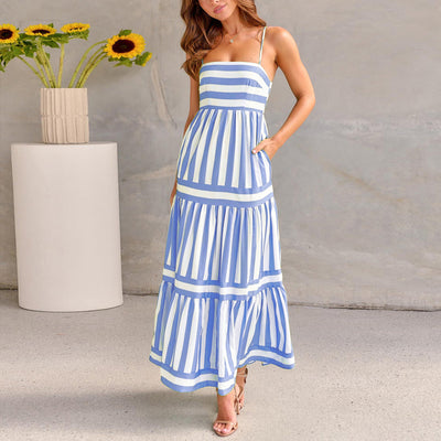 Flair - Gestreiftes langes Sommerkleid