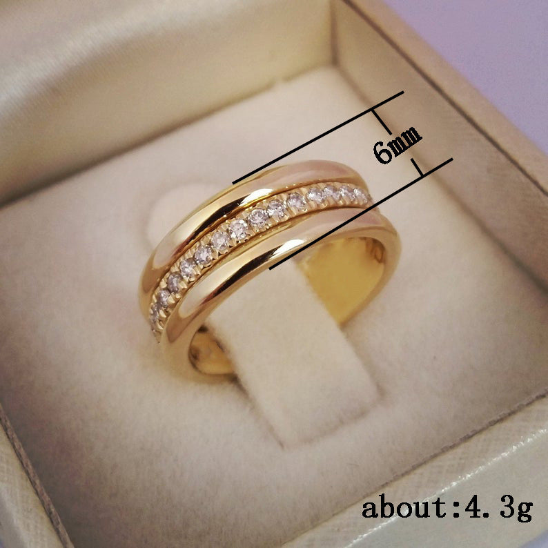 Flair - Einfacher Goldring im europäischen Stil