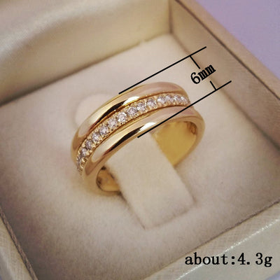 Flair - Einfacher Goldring im europäischen Stil