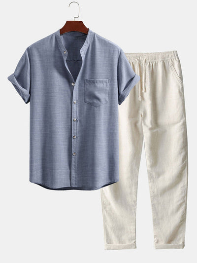 Flair - Set aus Hemd und Hose aus Leinen