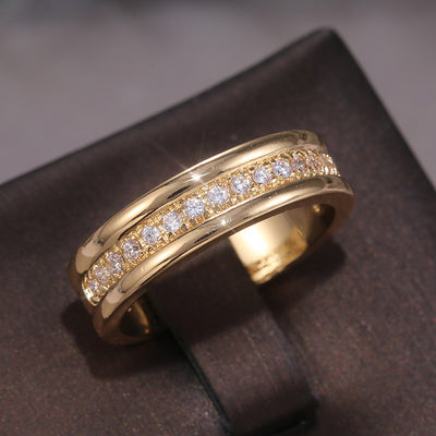 Flair - Einfacher Goldring im europäischen Stil