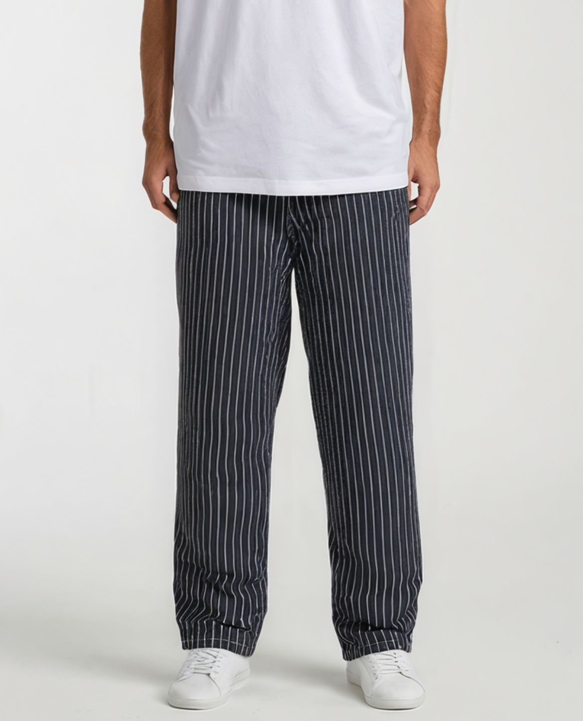 Flair - Herren Gestreift Hosen | Knopf