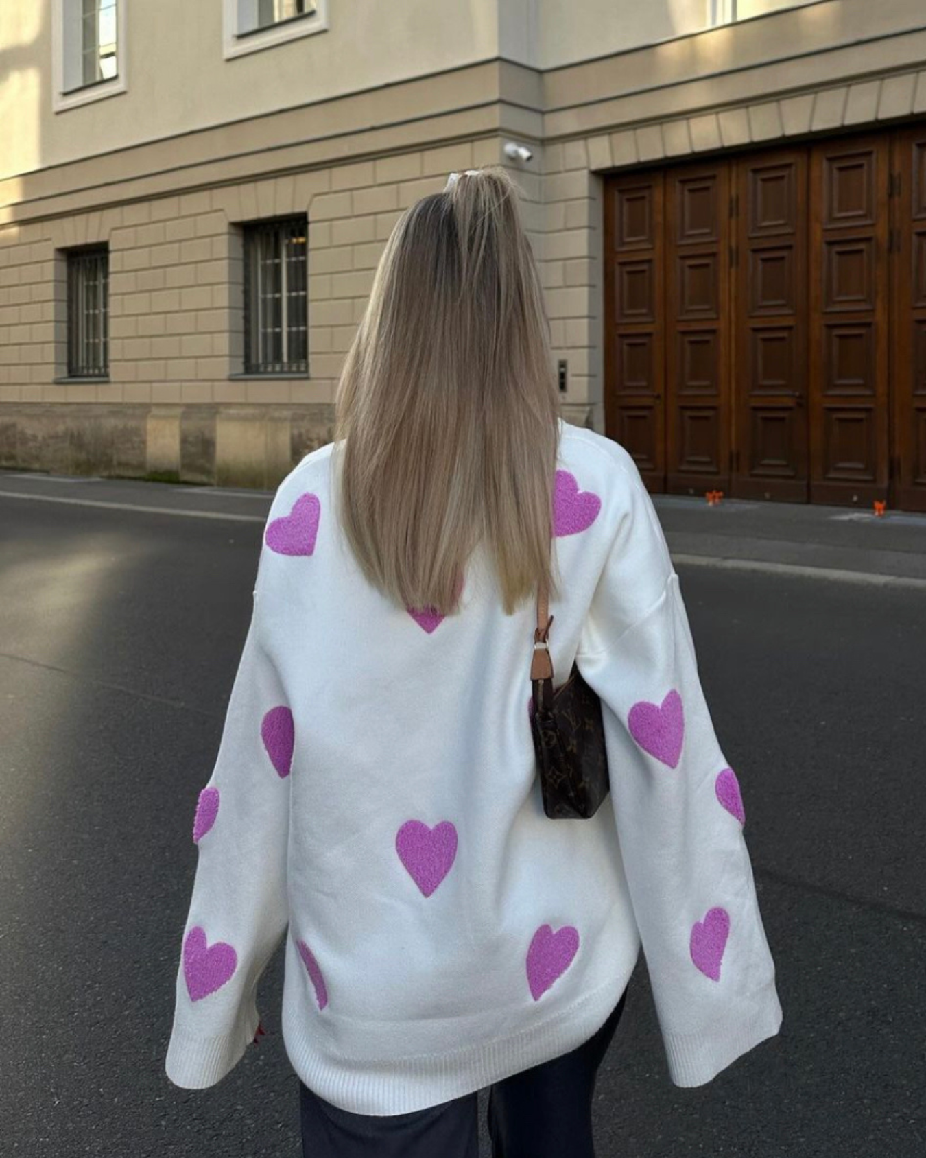 Flair - Übergroßer Pullover 'All Hearts'