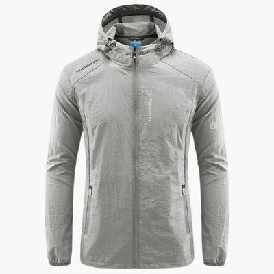 Flair - Herren Windbreaker Jacke mit Kapuze und Reißverschluss-Taschen | Herbst