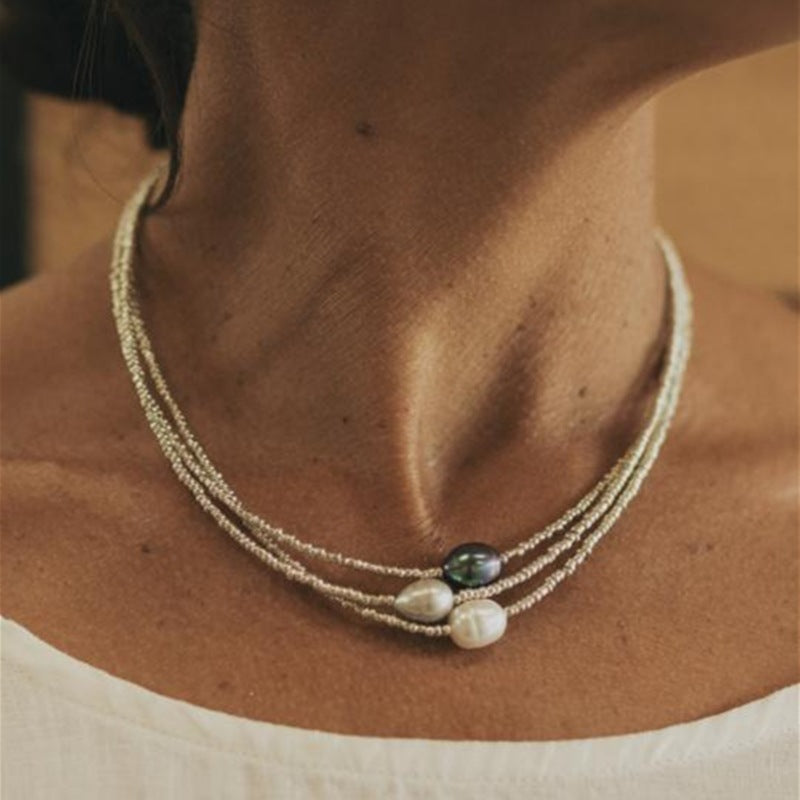 Flair - Künstlerische Vintage-Perlenkette