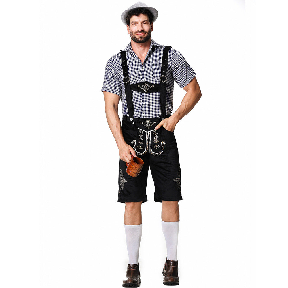 Flair - Herren Bayerischer Lederhosenanzug mit Riemen | Oktoberfest