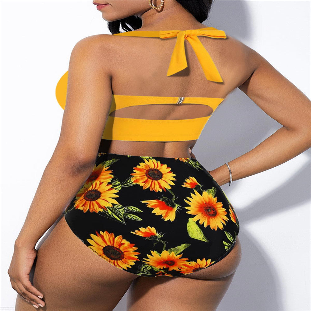 Flair - Sexy Badeanzug mit hoher Taille in Übergröße