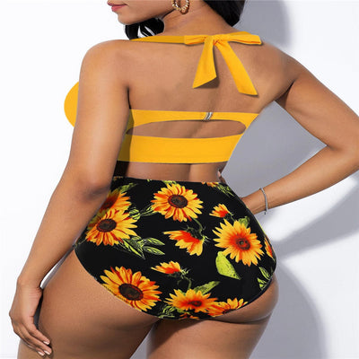 Flair - Sexy Badeanzug mit hoher Taille in Übergröße