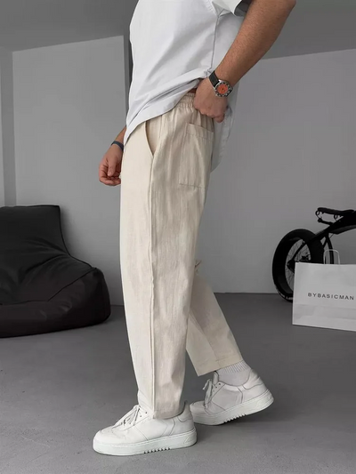 Flair – Gerade geschnittene Leinenhose