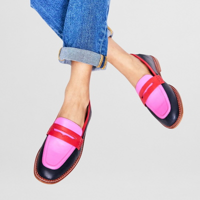 Flair - Leder Bunte Mokassins