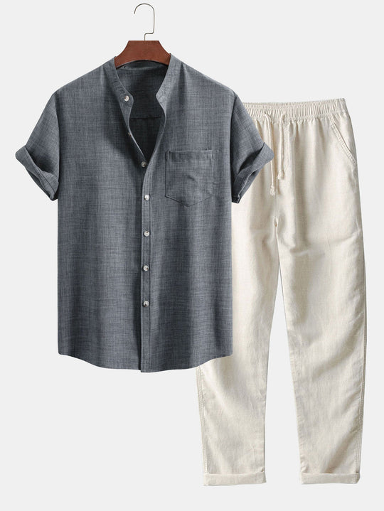 Flair - Set aus Hemd und Hose aus Leinen