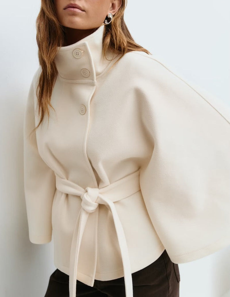 Flair - Damen Warme Kurze Mantel | Herbst