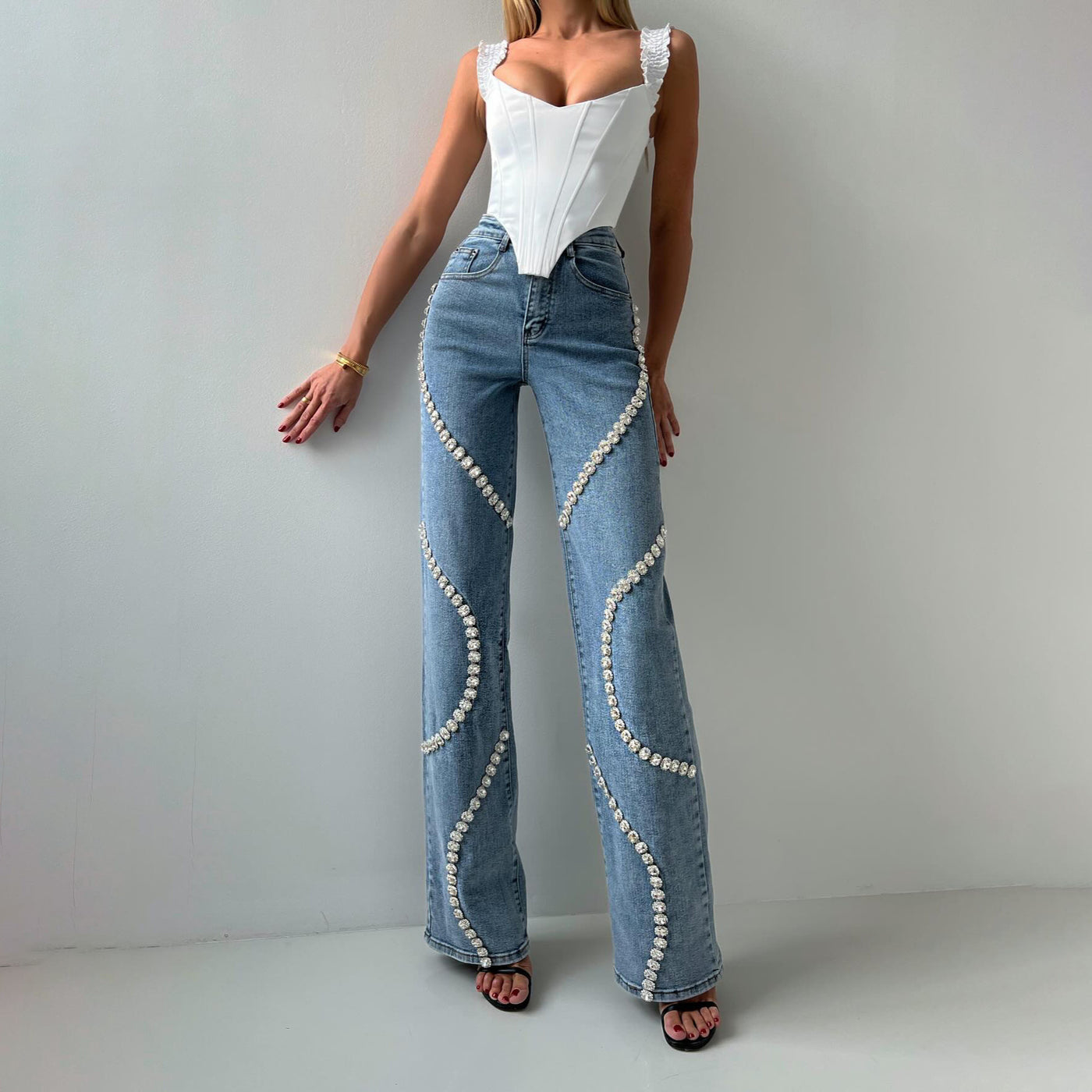 Flair - Gerades Bein Casual Jeans
