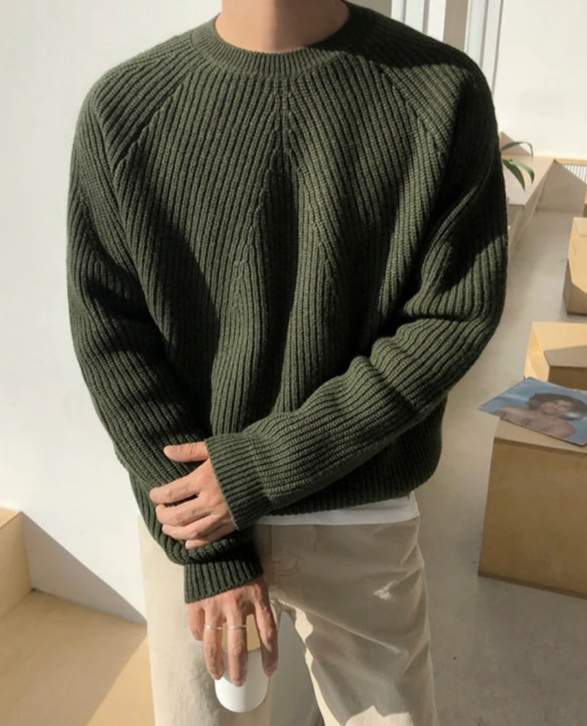 Flair - Herren Long Strickpullover | Norweger