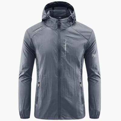 Flair - Herren Windbreaker Jacke mit Kapuze und Reißverschluss-Taschen | Herbst