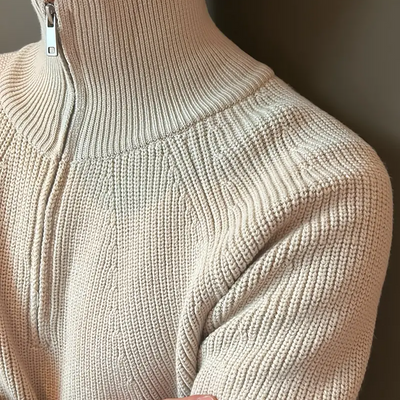 Flair - Herren Rollkragen Strickjacken | Reißverschluss