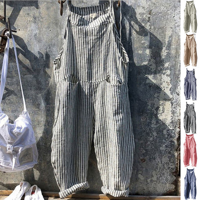 Flair - Gestreifter Jumpsuit mit Taschen