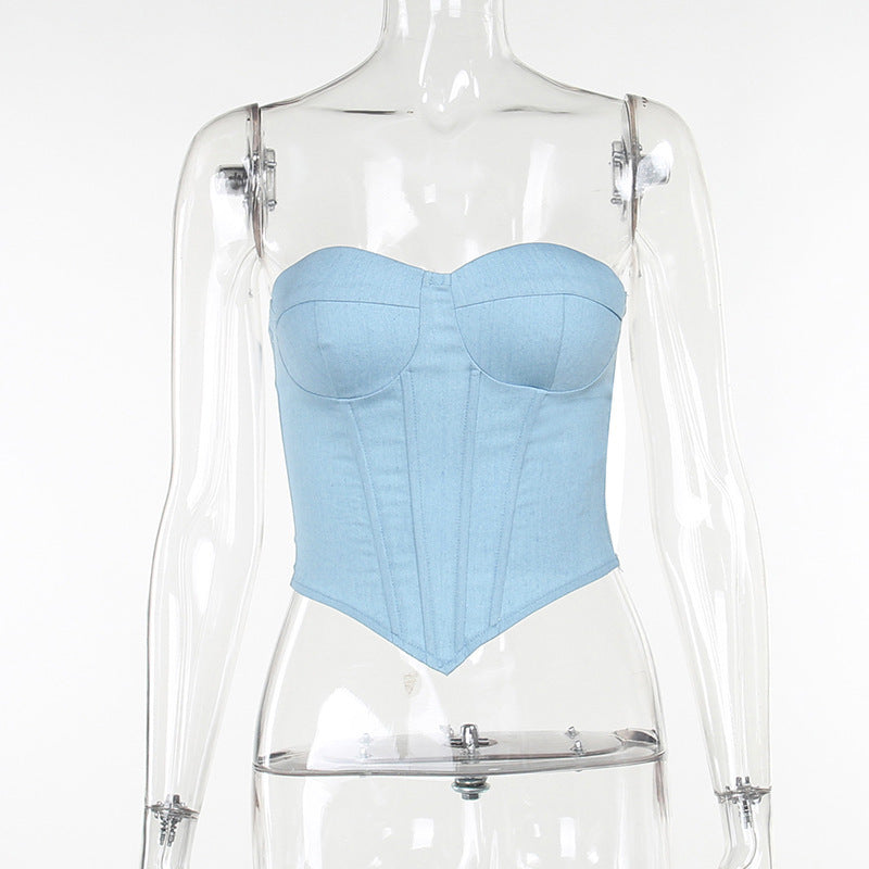 Flair - Y2K Tube Top mit Rückenband