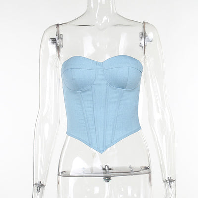 Flair - Y2K Tube Top mit Rückenband