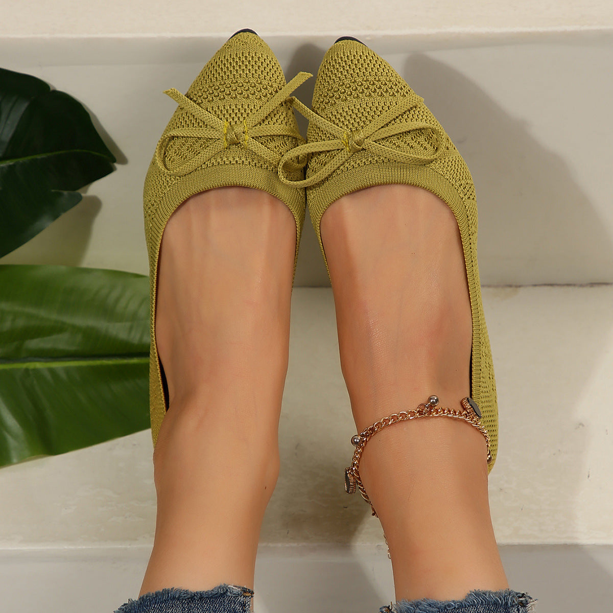 Flair - Spitz zulaufende Loafer aus Strick