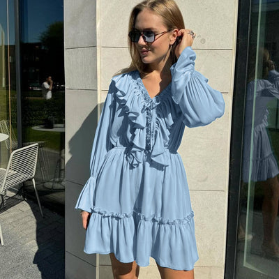 Flair - V-Ausschnitt-Ärmelkleid