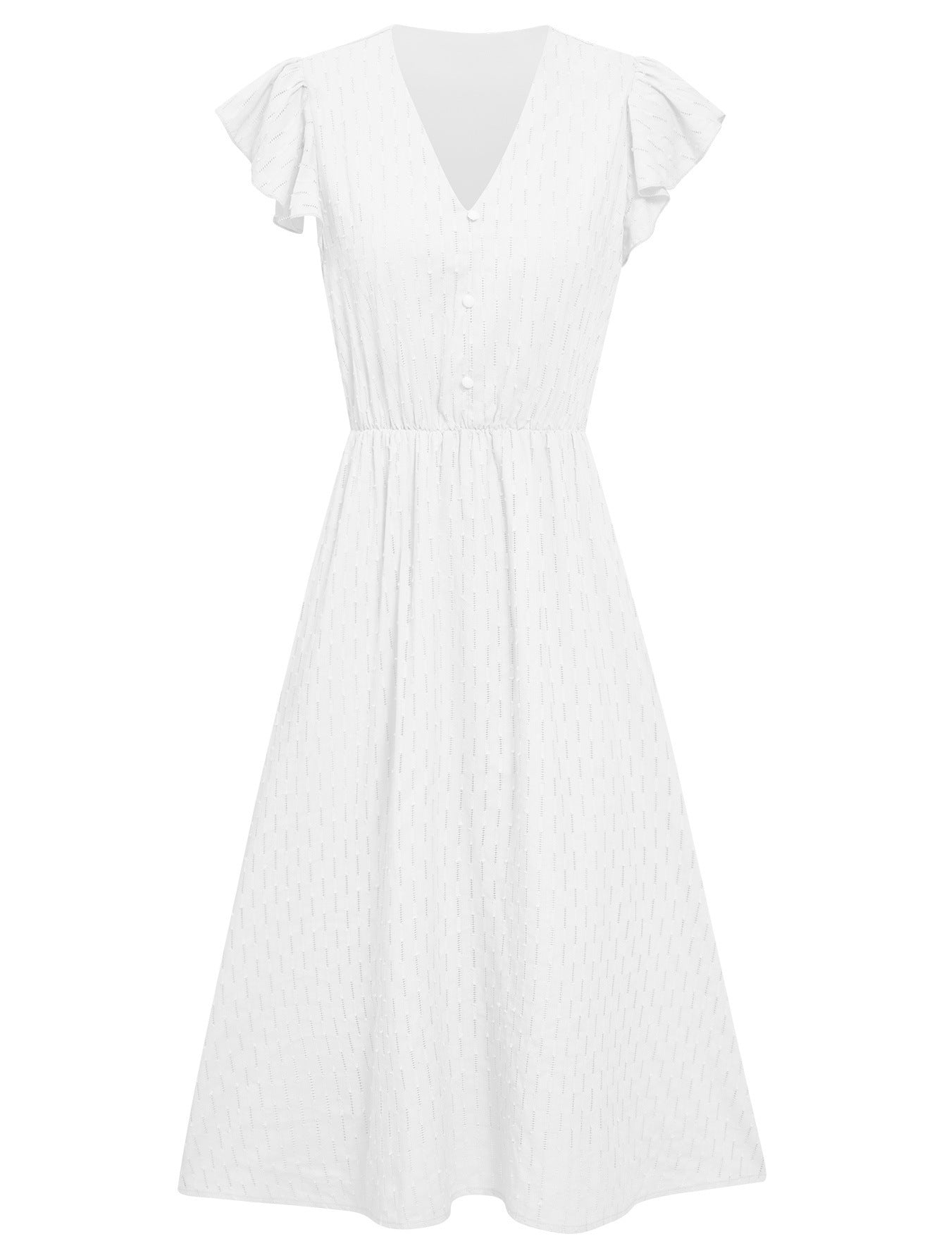 Flair - Sommerliches Freizeitkleid mit V-Ausschnitt