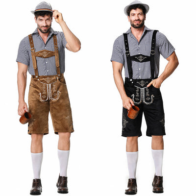 Flair - Herren Bayerischer Lederhosenanzug mit Riemen | Oktoberfest