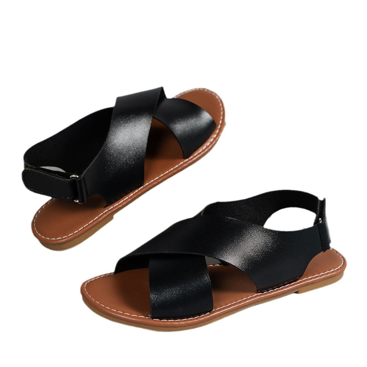 Flair - Flache Sandalen im Retro-Stil