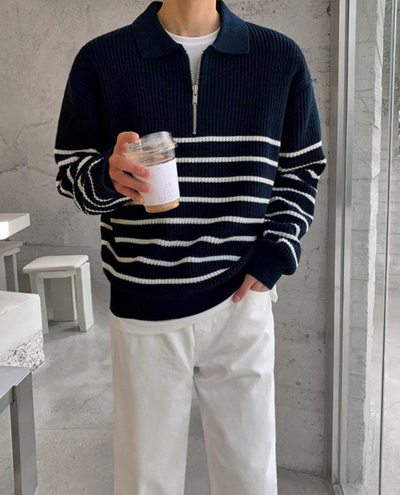 Flair - Herren Reißverschluss Pullover | Warm